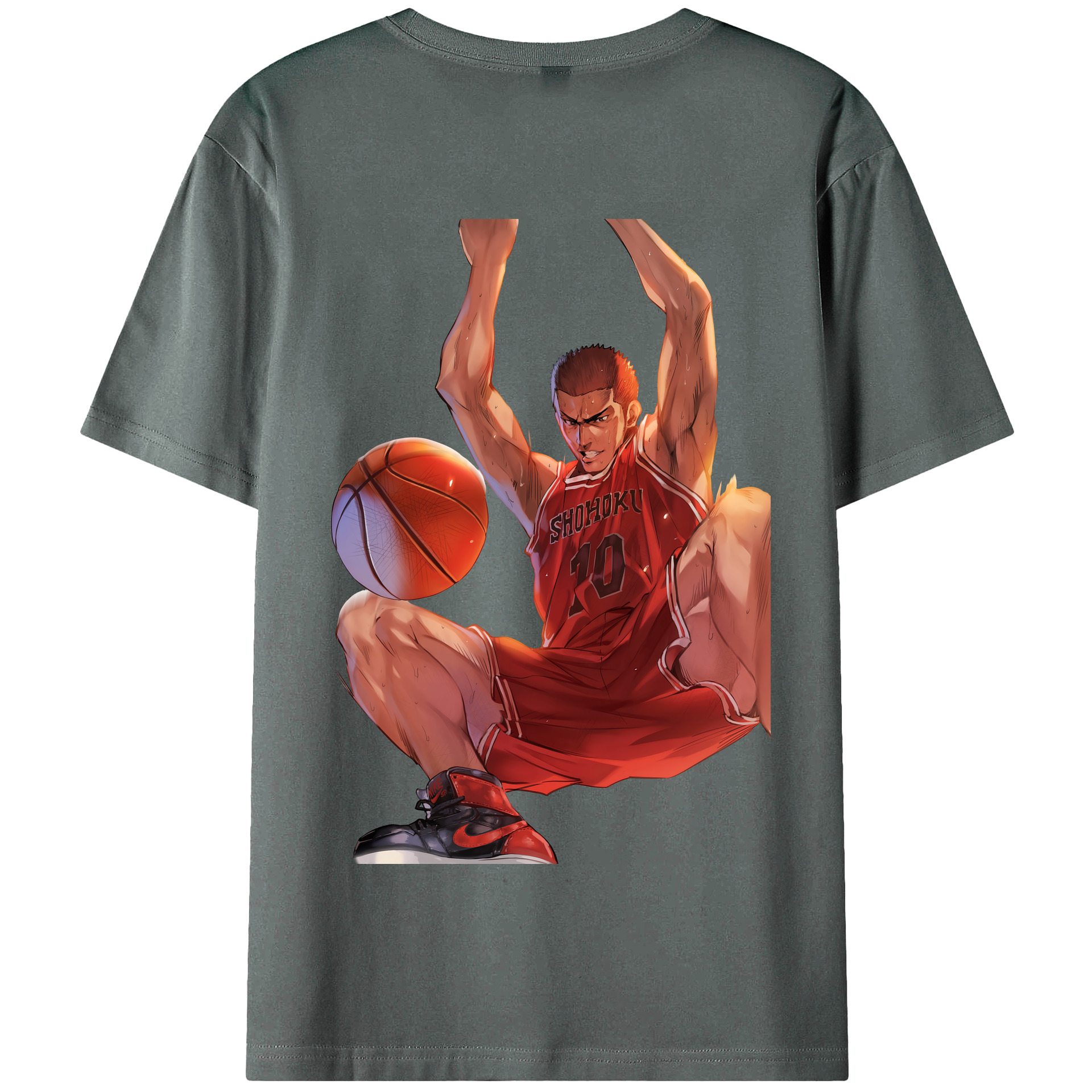 SLAM DUNK／スラムダンク 綿100％半袖Tシャツ（背面プリント）